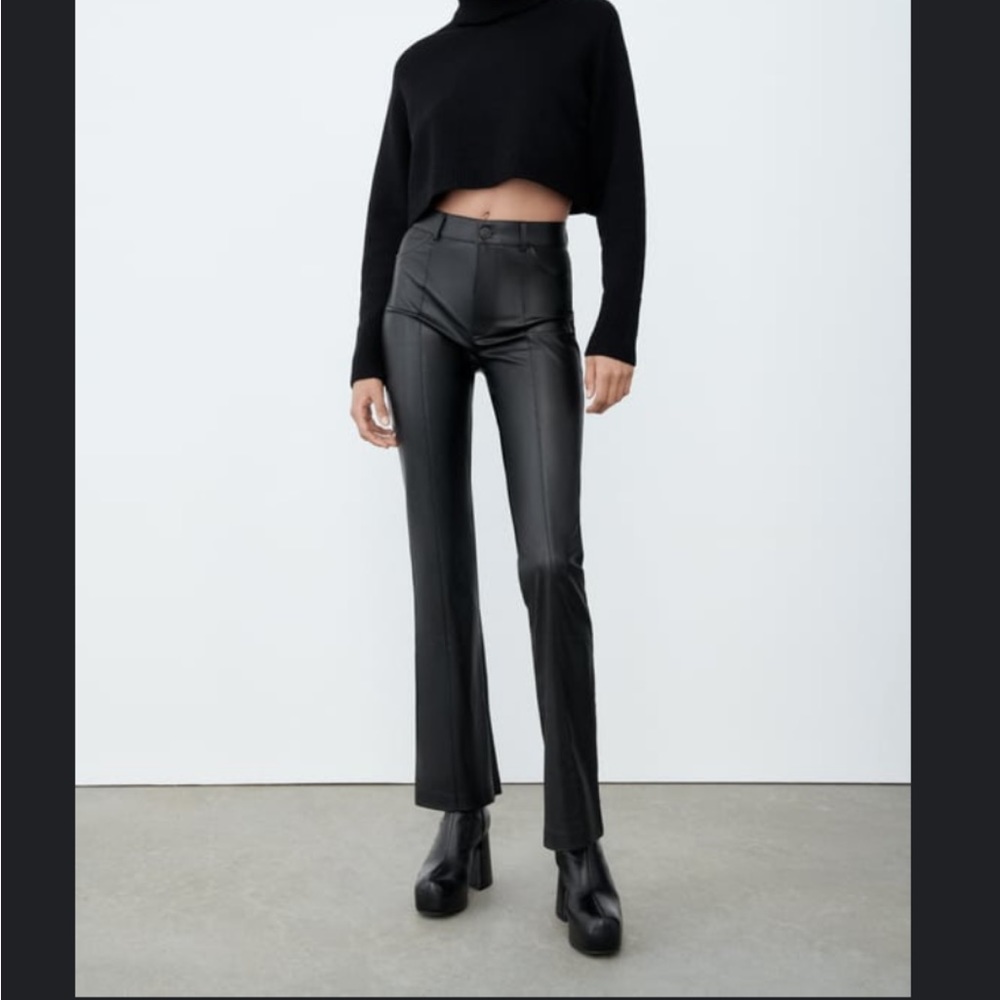 ZARA leather pants